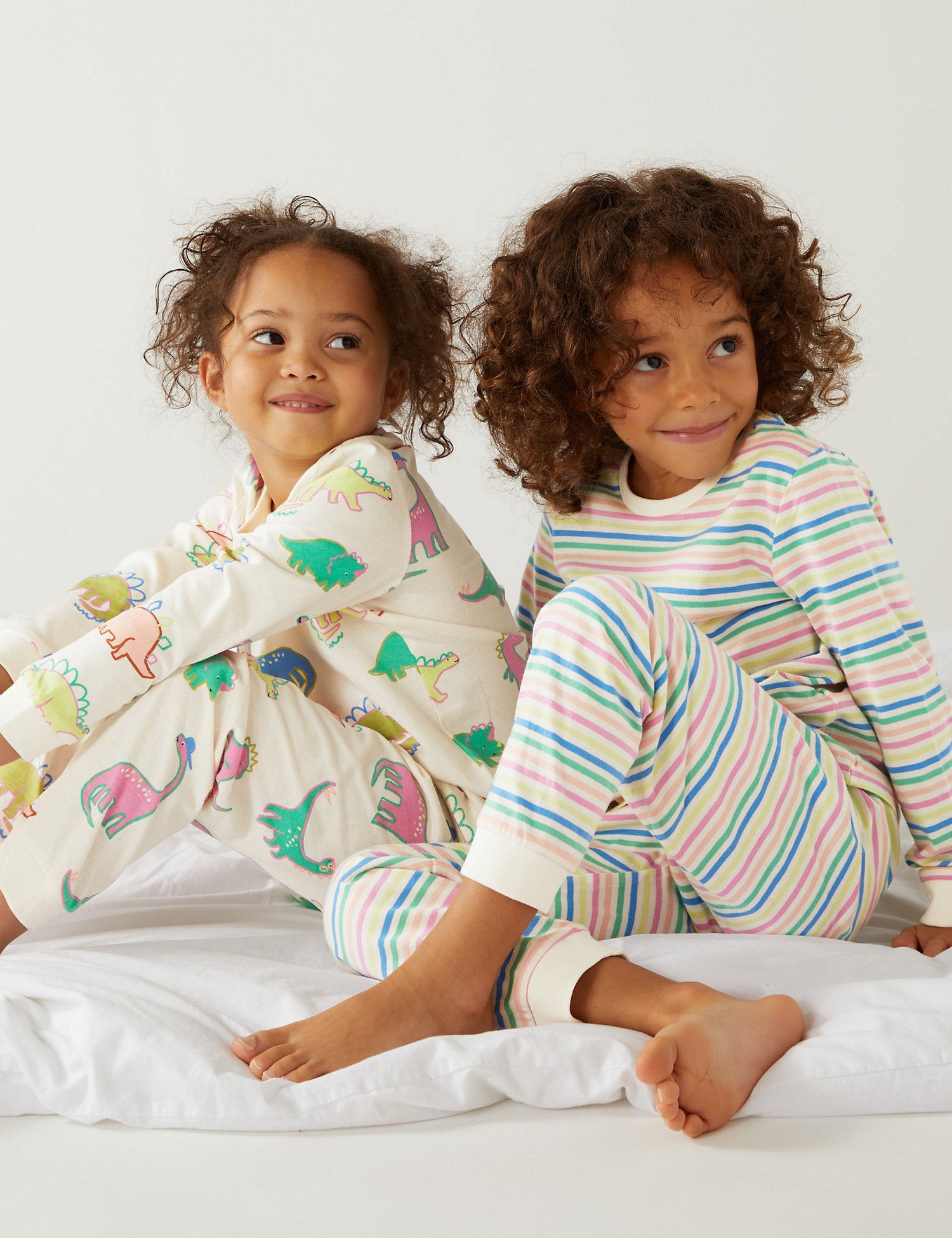 2pk Pure Cotton Patterned Pyjama Sets