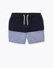 Pure Cotton Colourblock Shorts