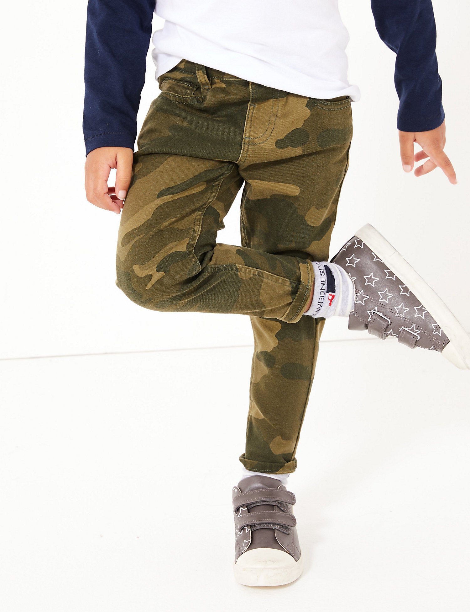 Cotton Camouflage Jeans