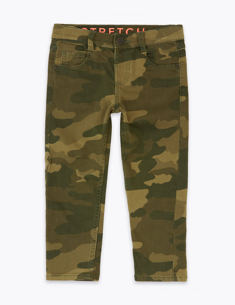 Cotton Camouflage Jeans