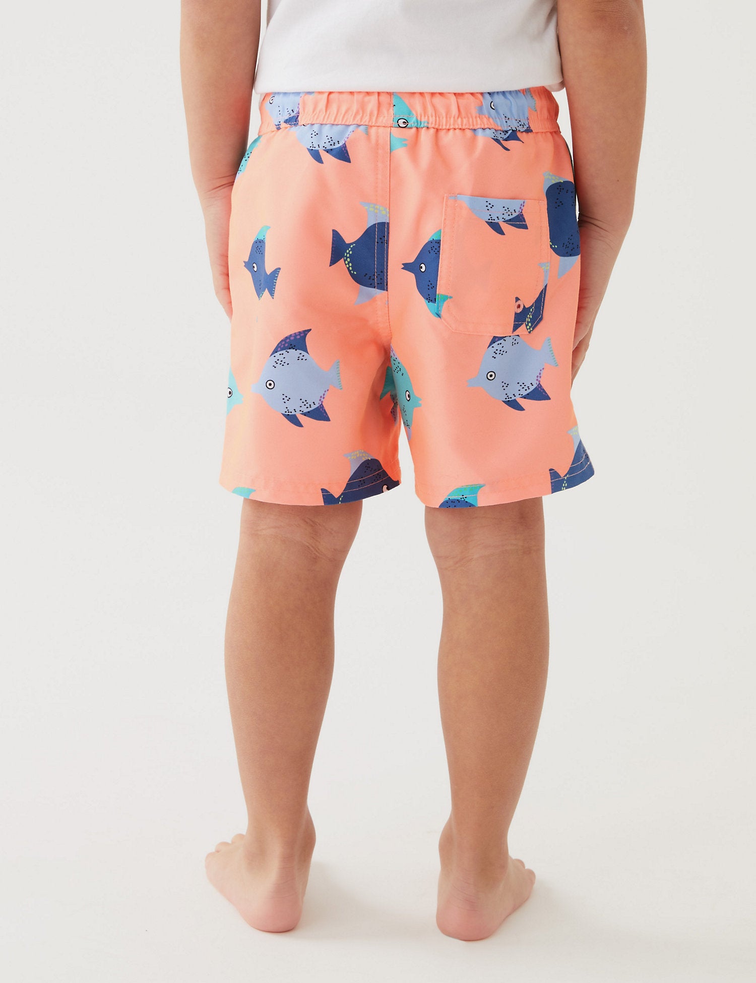 Fish Print Swim Shorts