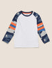 Pure Cotton Raglan Camouflage Top