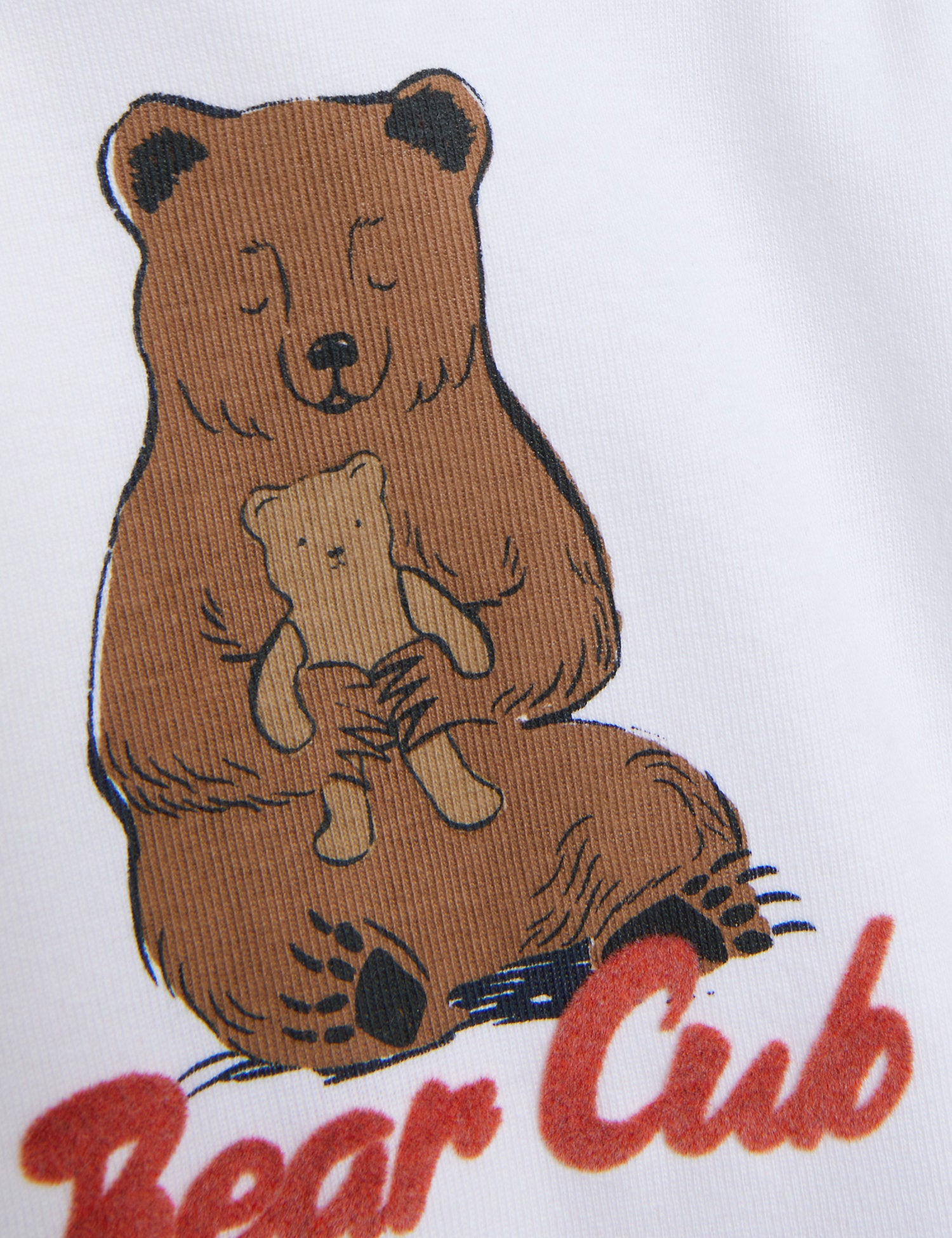 Pure Cotton Bear Cub Slogan Bodysuit