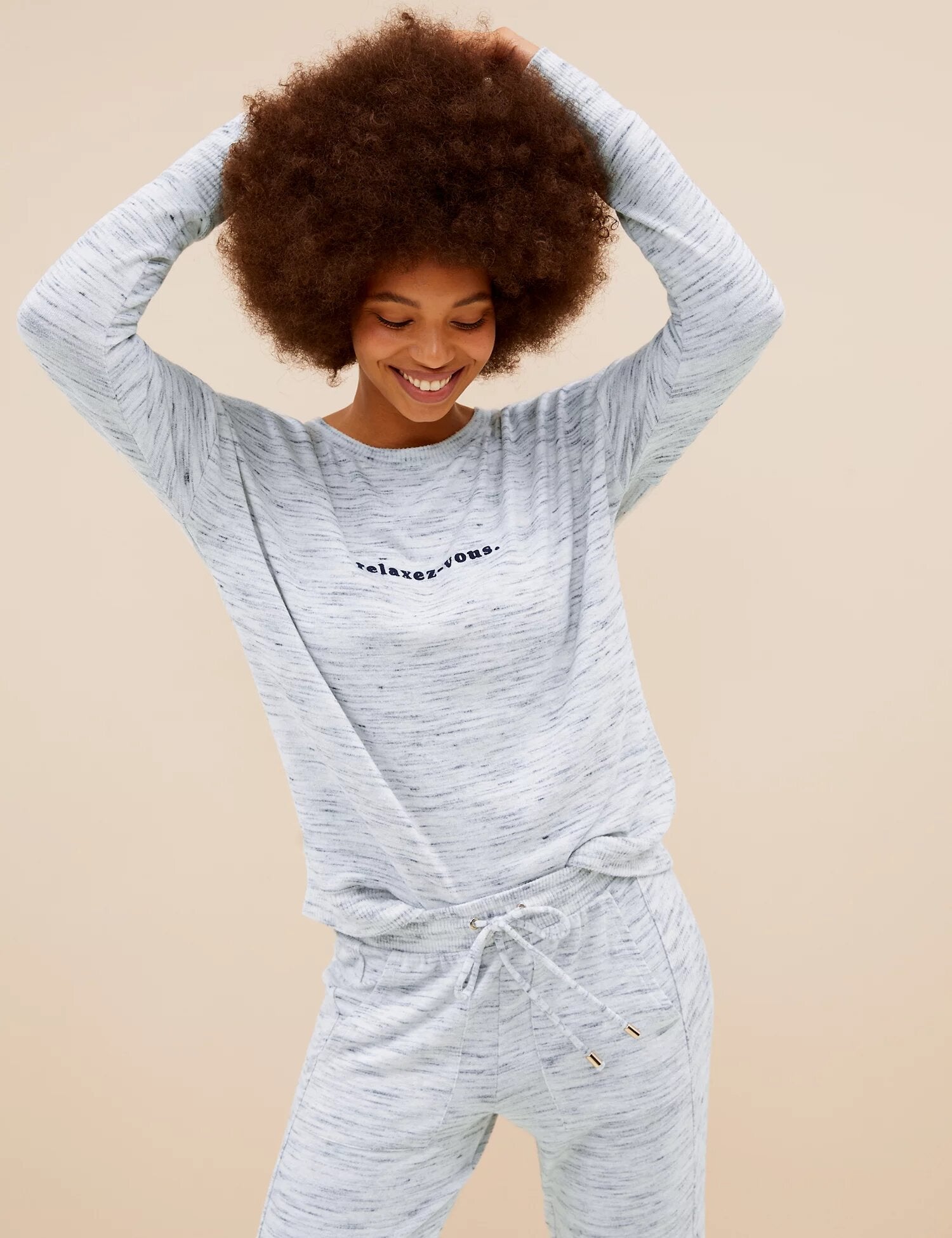 Cosy Knit Lounge Relaxez-vous Sweatshirt