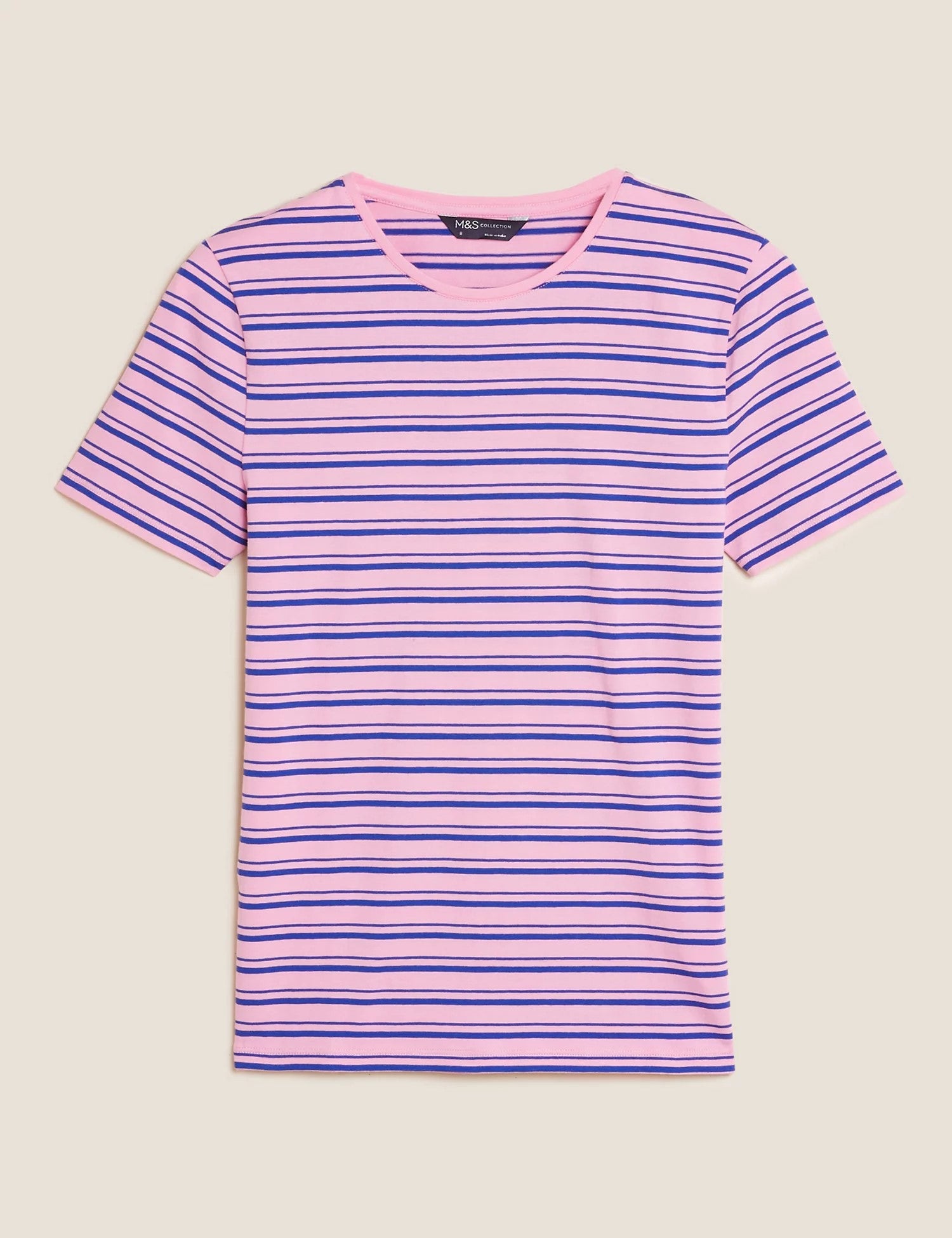 Cotton Rich Striped Fitted T-Shirt