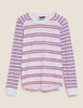 Pure Cotton Striped Long Sleeve Top