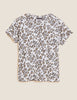 Linen Rich Animal Print T-Shirt