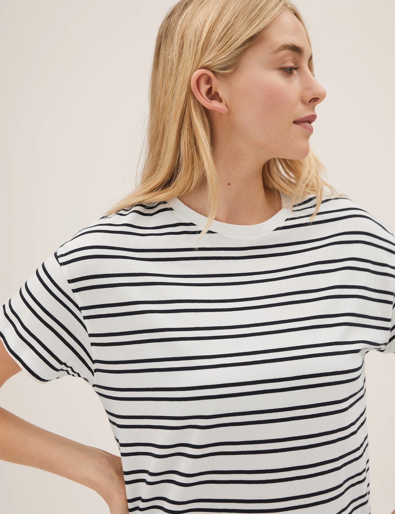 Pure Cotton Striped T-Shirt Dress