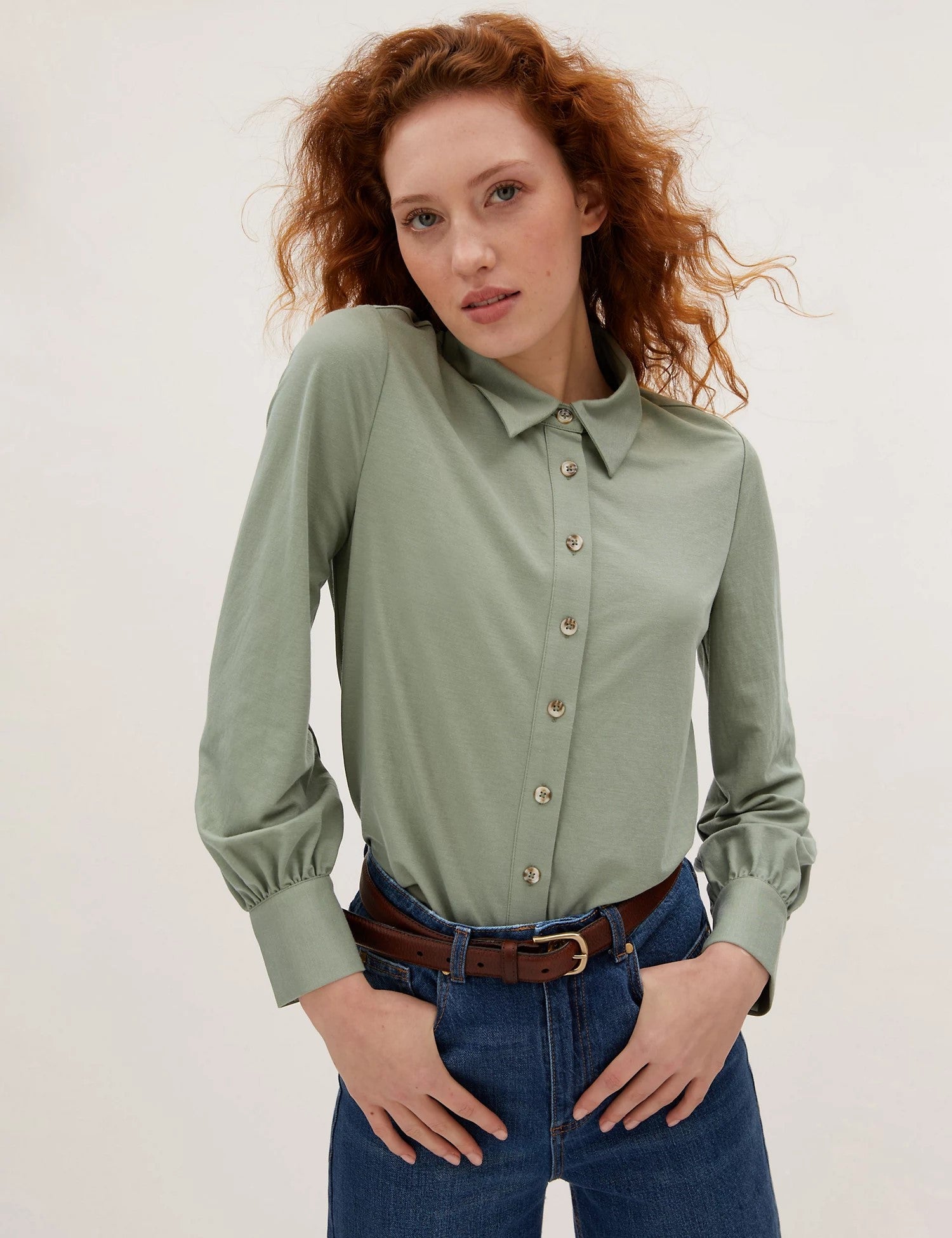 Modal Rich Collared Utility Shirt