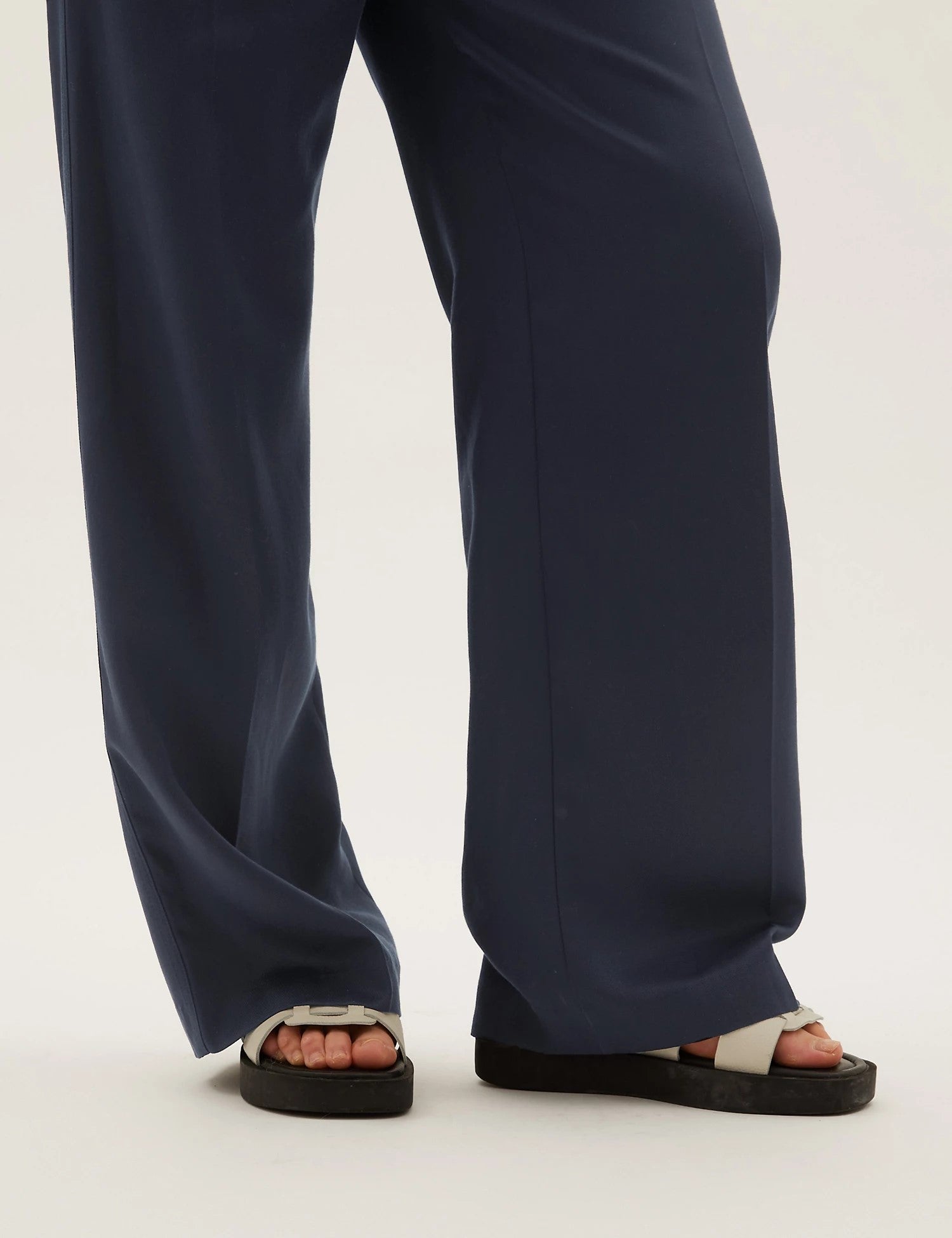 Pure Tencel™ Belted Wide Leg Trousers