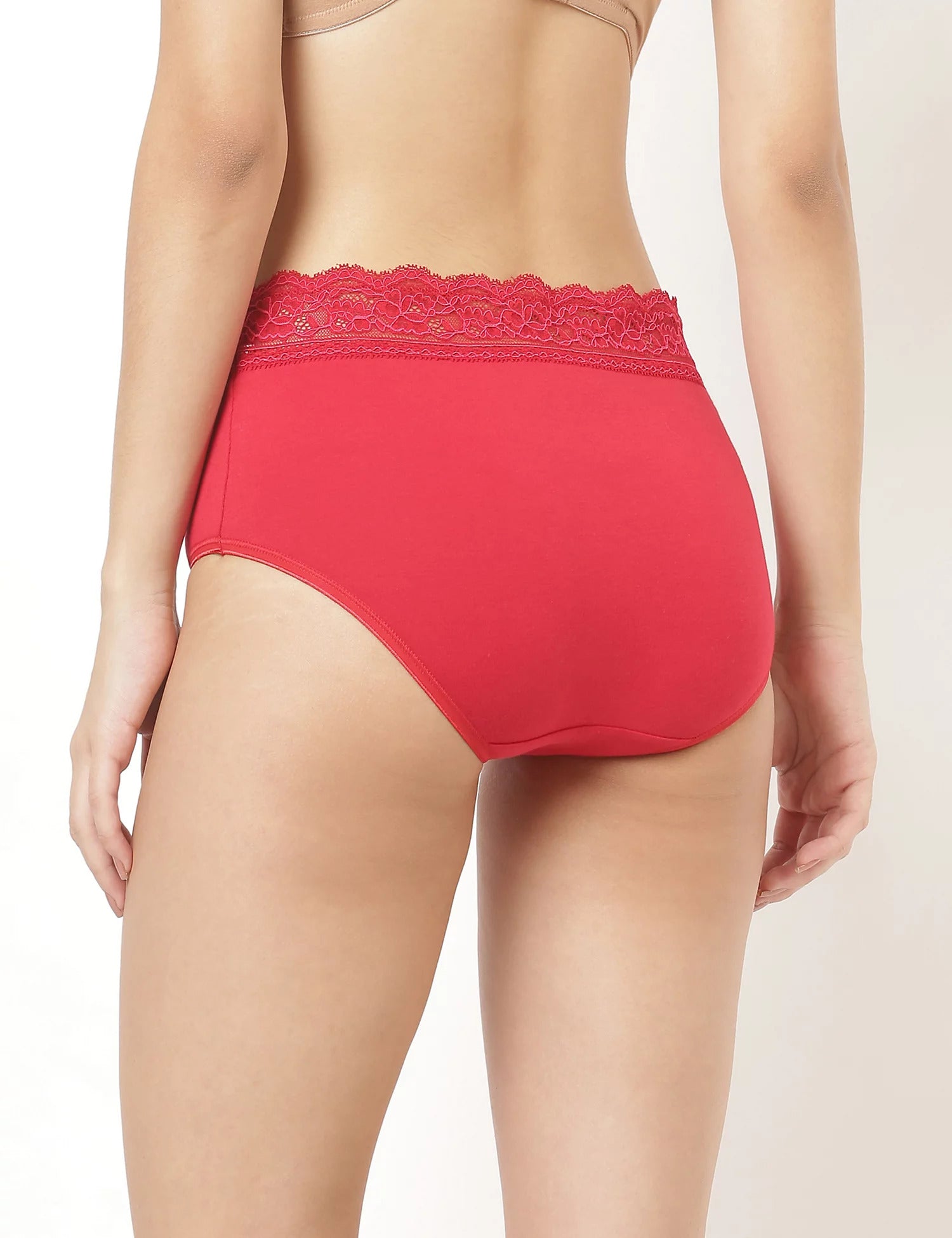 5pk Lace Waist Full Brief