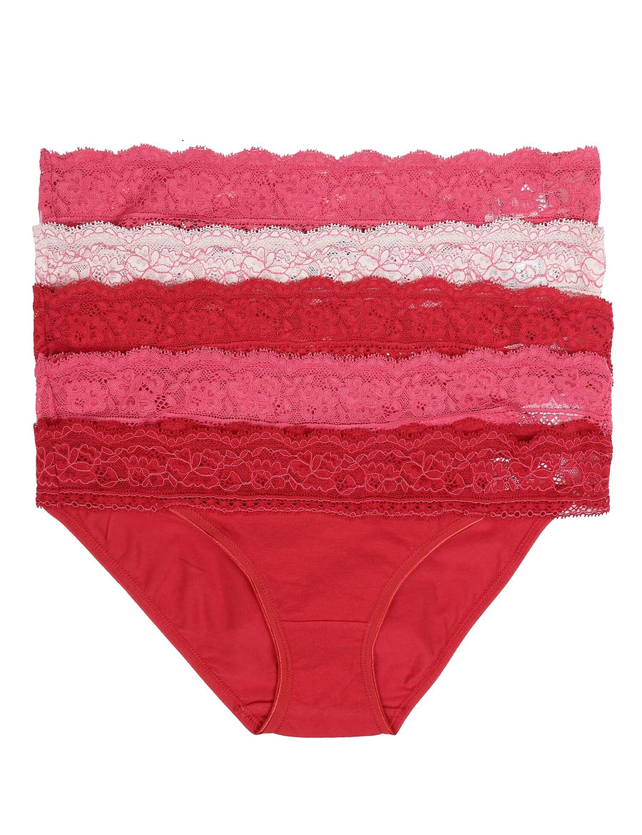 5pk Lace Waist Bikini