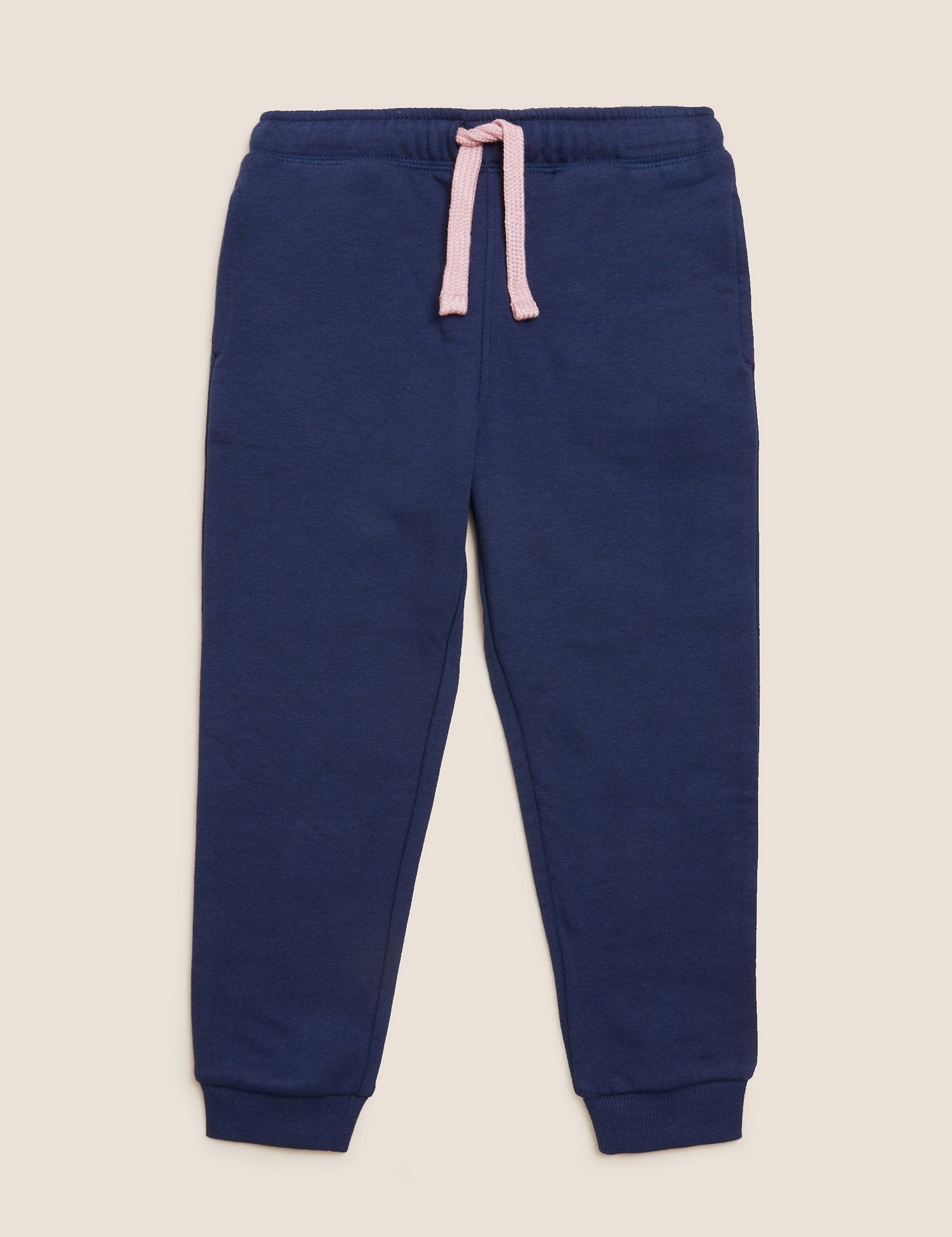 Cotton Rich Plain Joggers