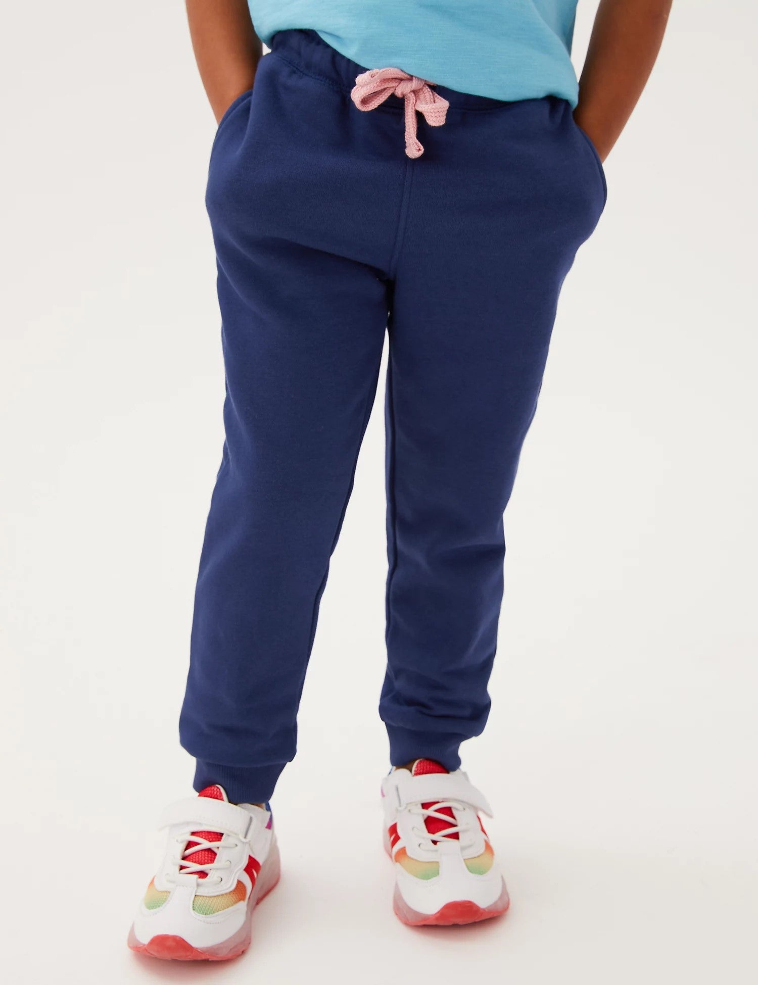 Cotton Rich Plain Joggers