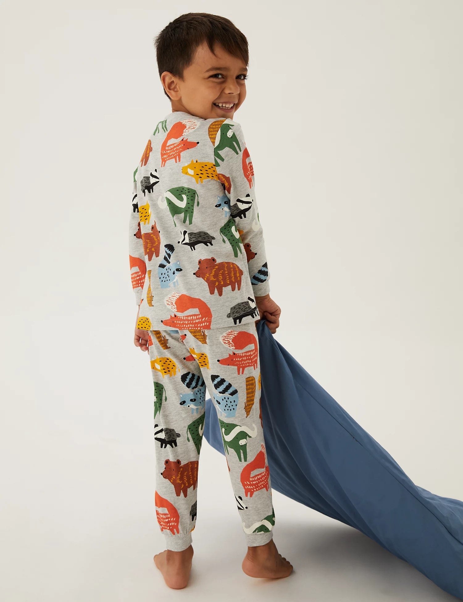 2pk Cotton Rich Woodland Pyjama Sets