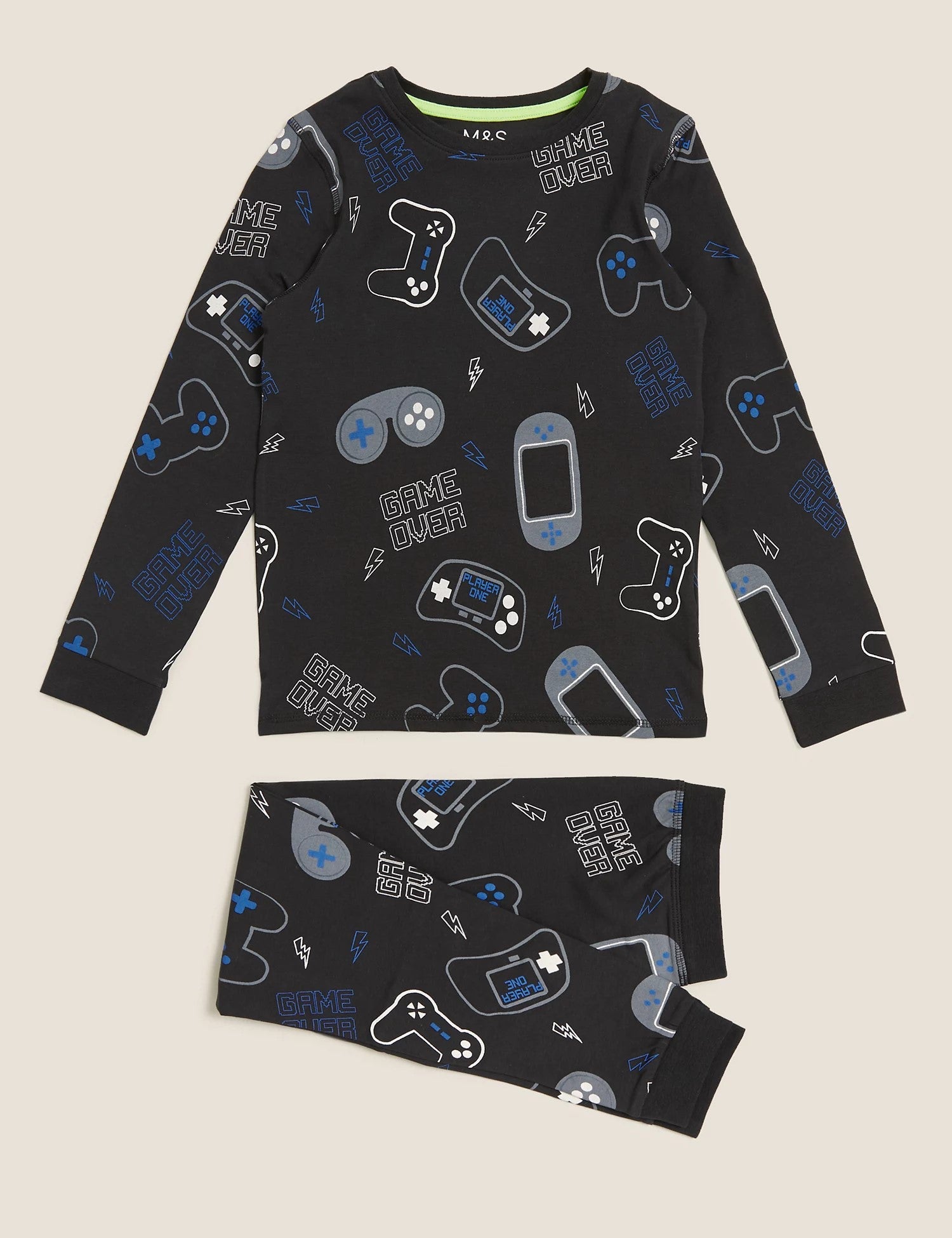 Cotton Rich Gaming Print Pyjamas