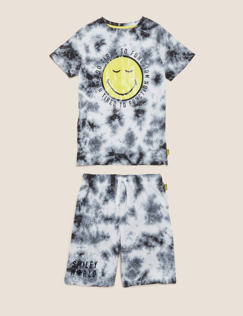 SmileyWorld® Tie Dye Short Pyjama Set Marks & Spencer Philippines