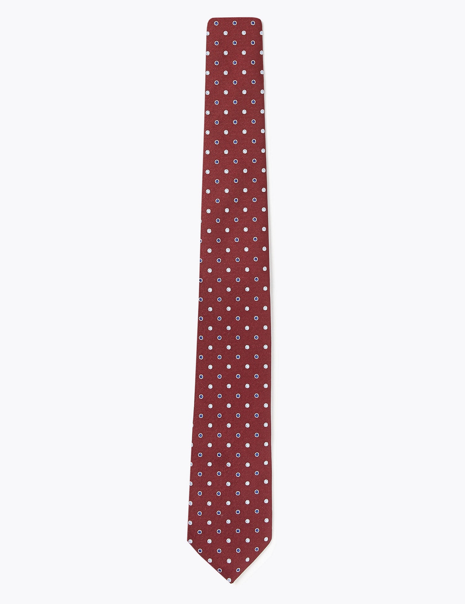 Slim Woven Polka Dot Tie