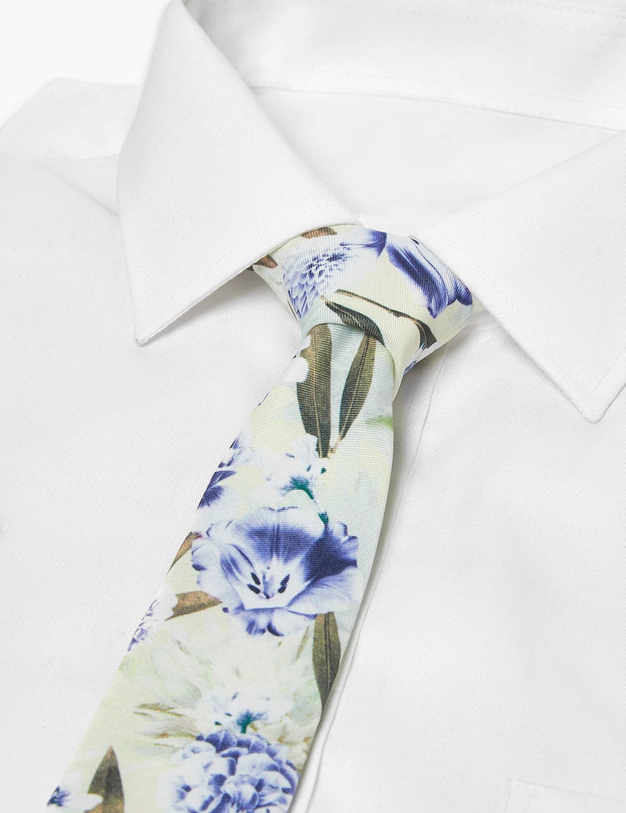 Skinny Floral Tie