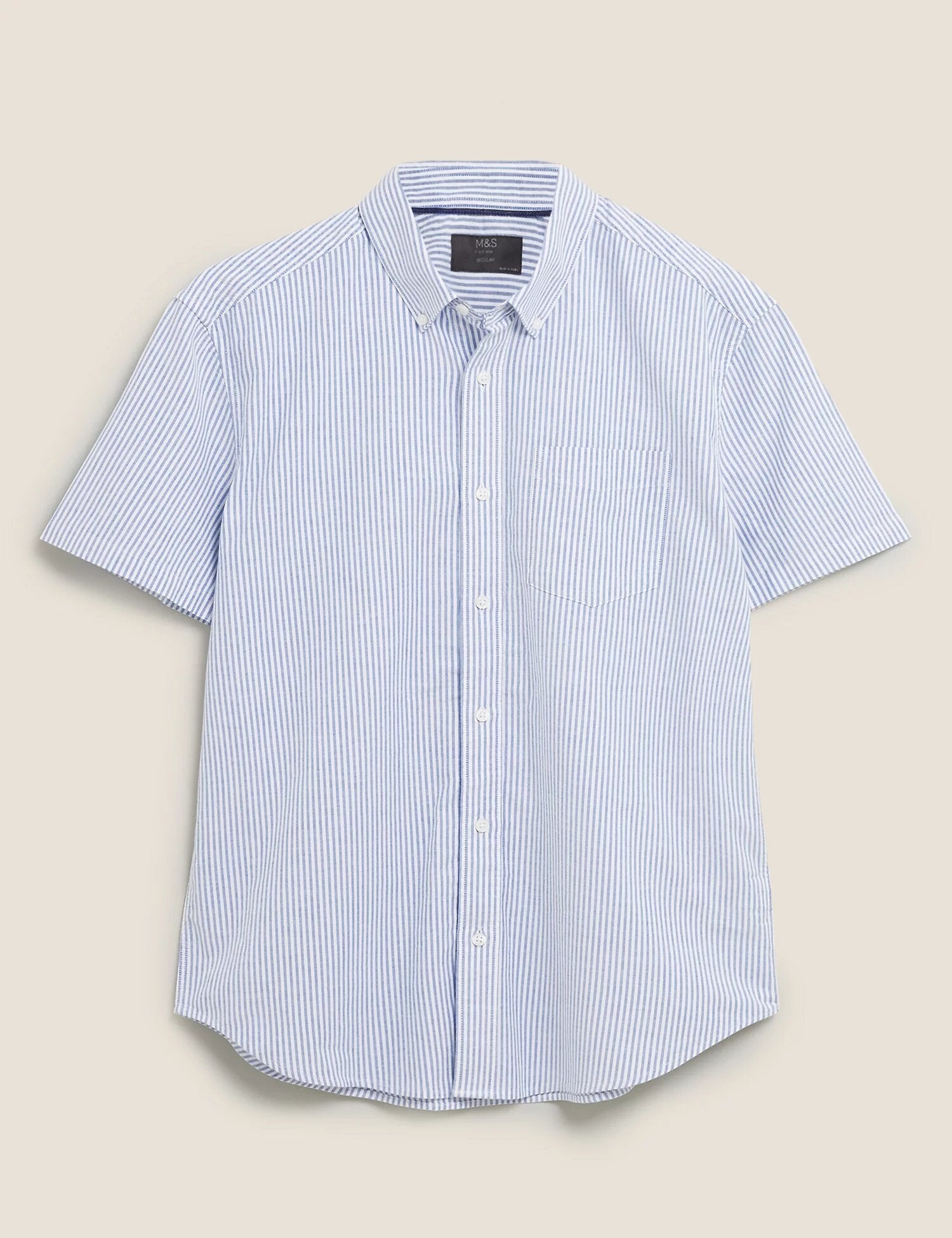 Pure Cotton Striped Oxford Shirt
